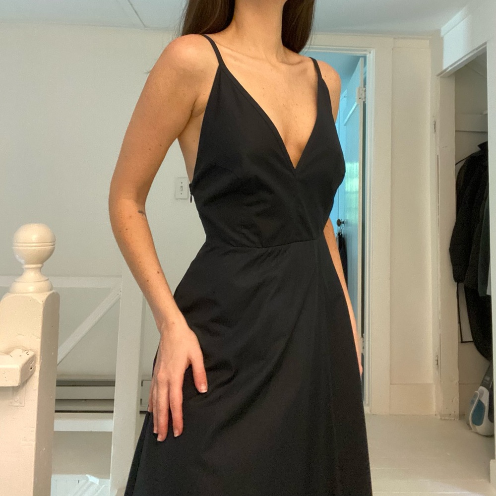 COS Poplin A-Line Midi Slip Dress - Picture 4 of 16